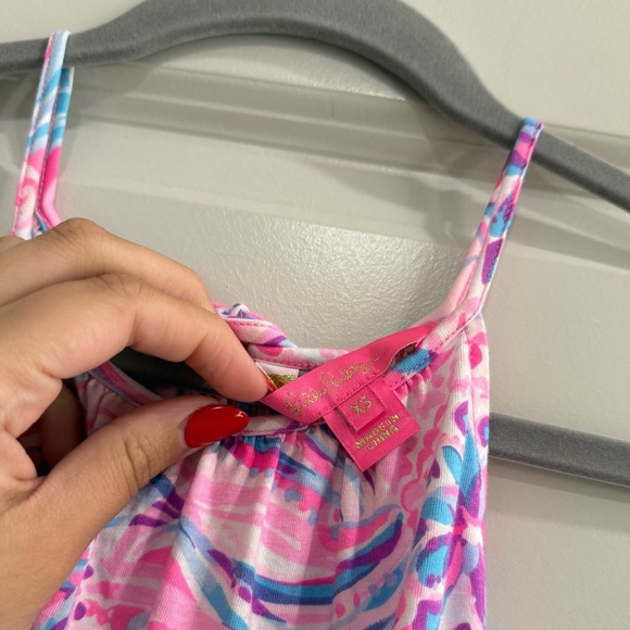 Lilly Pulitzer Pink and Blue Midi Dress - Picture 5 of 5